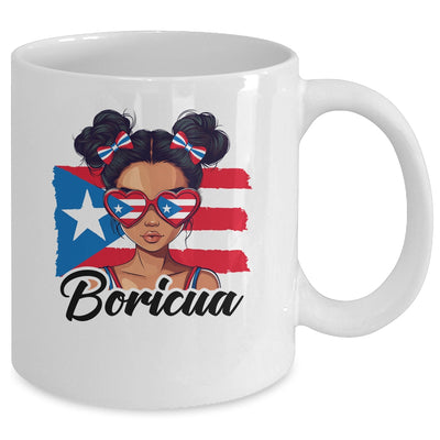 Puerto Rico Hispanic Heritage Messy Bun Puerto Rican Girls Mug | siriusteestore