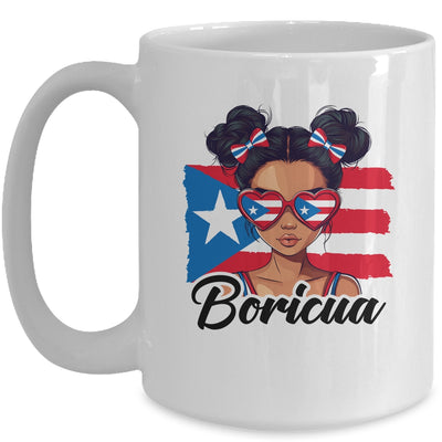 Puerto Rico Hispanic Heritage Messy Bun Puerto Rican Girls Mug | siriusteestore