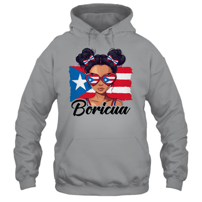 Puerto Rico Hispanic Heritage Messy Bun Puerto Rican Girls Shirt & Tank Top | siriusteestore