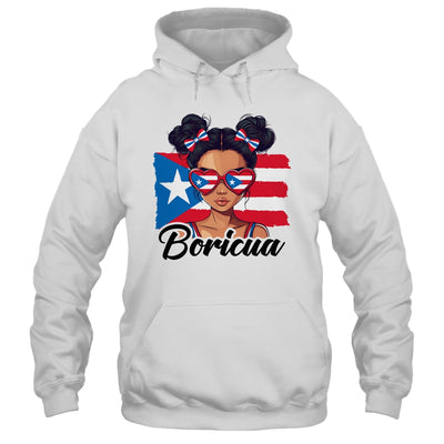 Puerto Rico Hispanic Heritage Messy Bun Puerto Rican Girls Shirt & Tank Top | siriusteestore