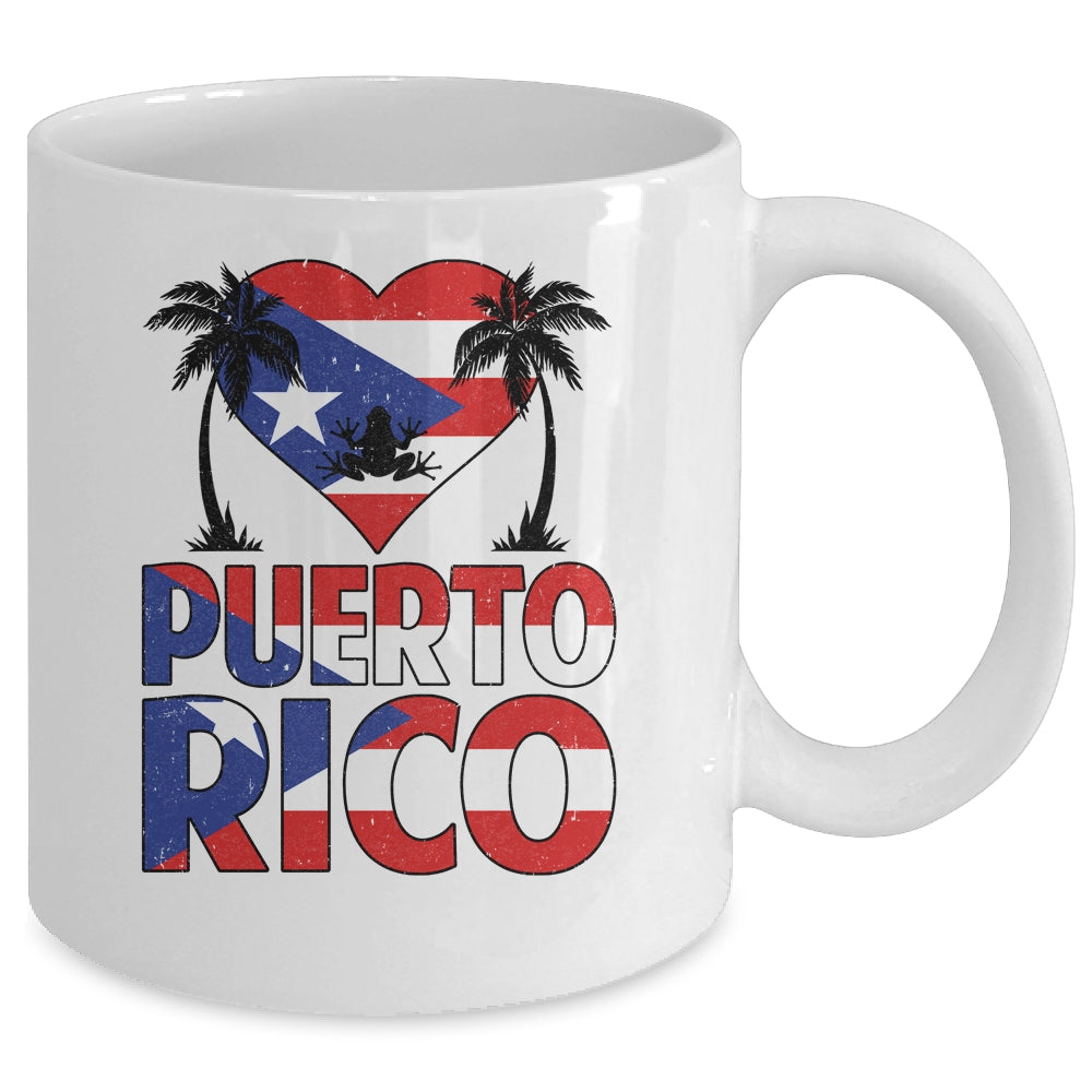 Puerto Rico I Love Puerto Rico Flag Women Men Kids Boy Mug | siriusteestore