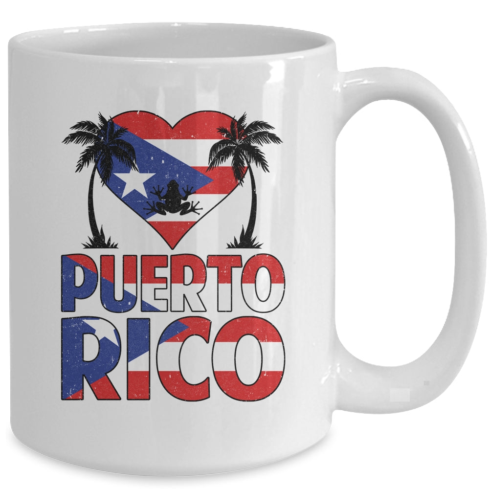 Puerto Rico I Love Puerto Rico Flag Women Men Kids Boy Mug | siriusteestore