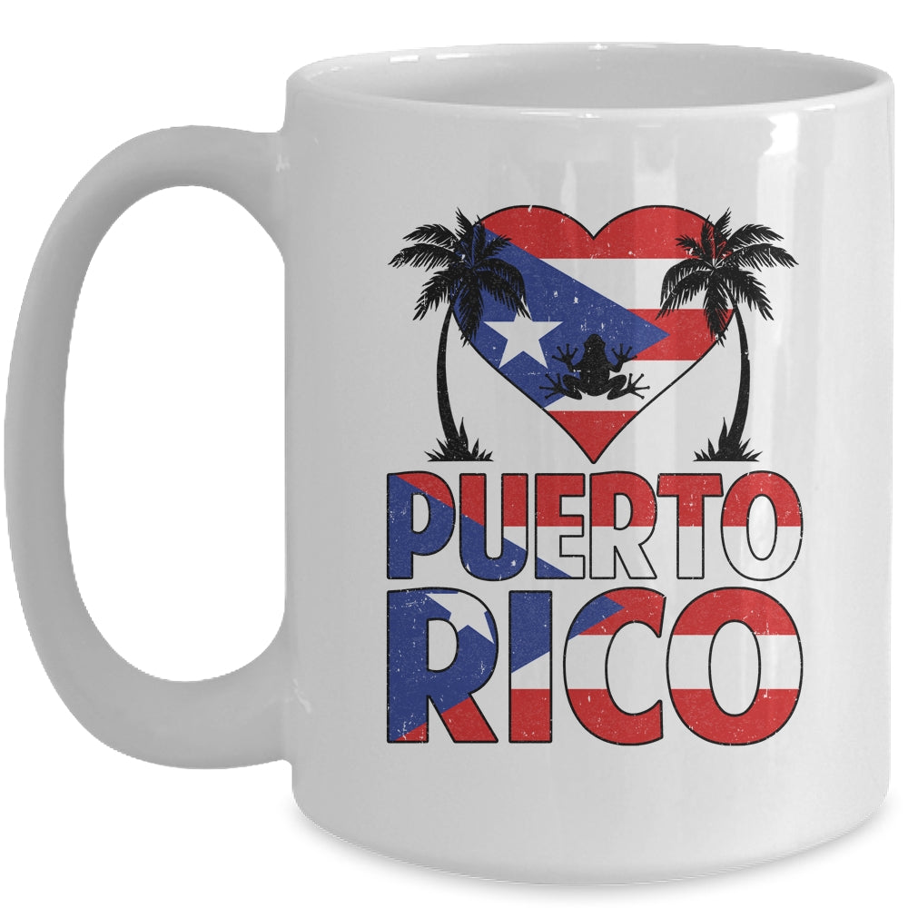 Puerto Rico I Love Puerto Rico Flag Women Men Kids Boy Mug | siriusteestore