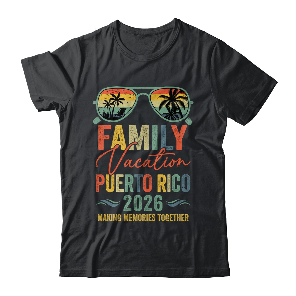Puerto Rico Vacation 2026 Matching Family Group Summer Shirt & Tank Top | siriusteestore