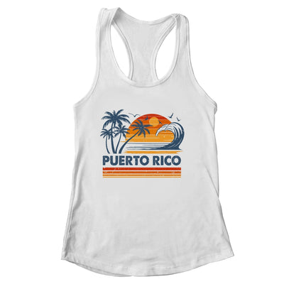 Puerto Rico Vacation Sunset Cute 70s Vintage Retro Beach Shirt & Tank Top | siriusteestore