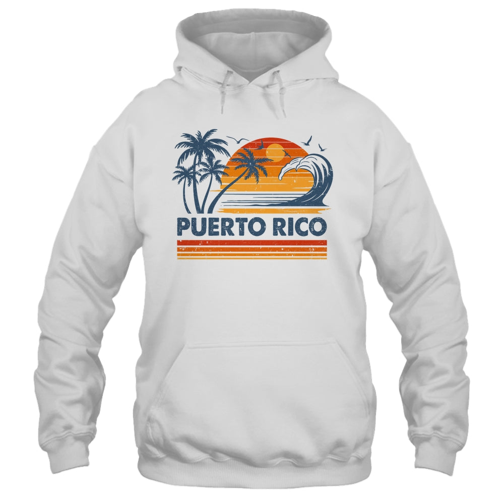 Puerto Rico Vacation Sunset Cute 70s Vintage Retro Beach Shirt & Tank Top | siriusteestore