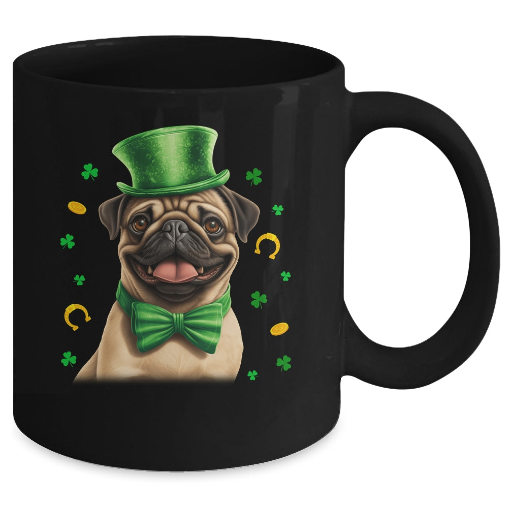 Pug St Patricks Day Leprechaun Shamrock Irish Mug | siriusteestore