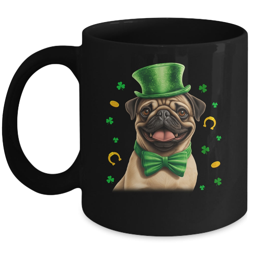 Pug St Patricks Day Leprechaun Shamrock Irish Mug | siriusteestore