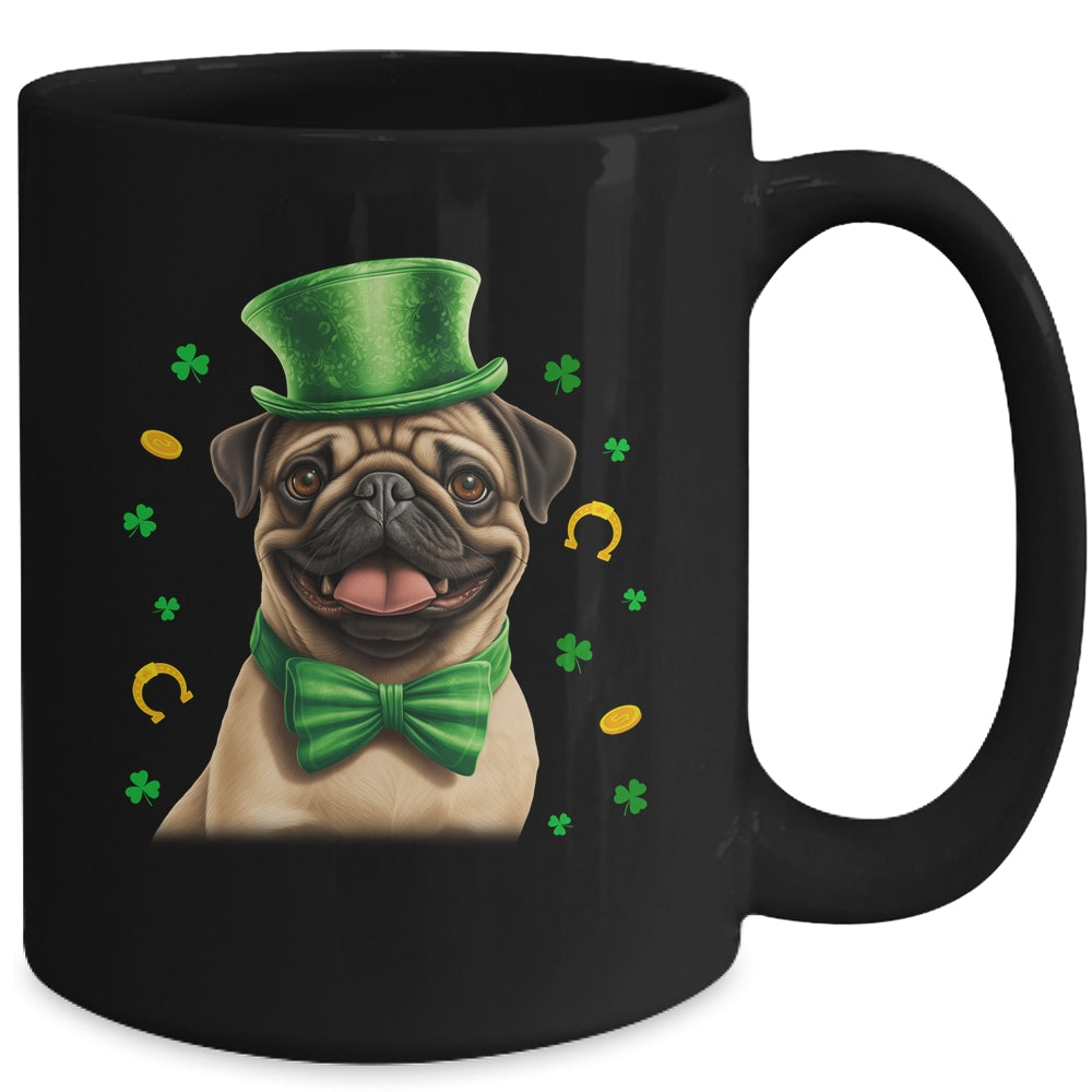 Pug St Patricks Day Leprechaun Shamrock Irish Mug | siriusteestore