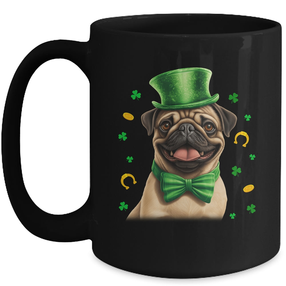 Pug St Patricks Day Leprechaun Shamrock Irish Mug | siriusteestore