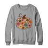 Pumpkin Floral Autumn Fall Season Wildflower Thanksgiving Shirt & Sweatshirt | siriusteestore