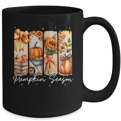 Pumpkin Season Coquette Fall Autumn Sunflower Floral Leopard Mug | siriusteestore