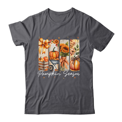 Pumpkin Season Coquette Fall Autumn Sunflower Floral Leopard Shirt & Sweatshirt | siriusteestore