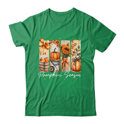 Pumpkin Season Coquette Fall Autumn Sunflower Floral Leopard Shirt & Sweatshirt | siriusteestore