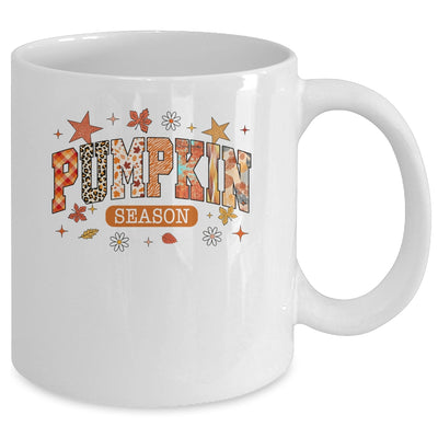 Pumpkin Season Fall Retro Preppy Pumpkin Halloween Spooky Mug | siriusteestore