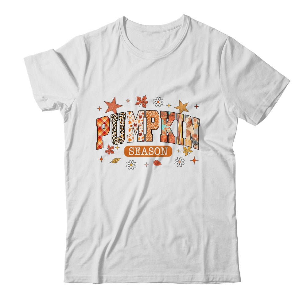 Pumpkin Season Fall Retro Preppy Pumpkin Halloween Spooky Shirt & Sweatshirt | siriusteestore