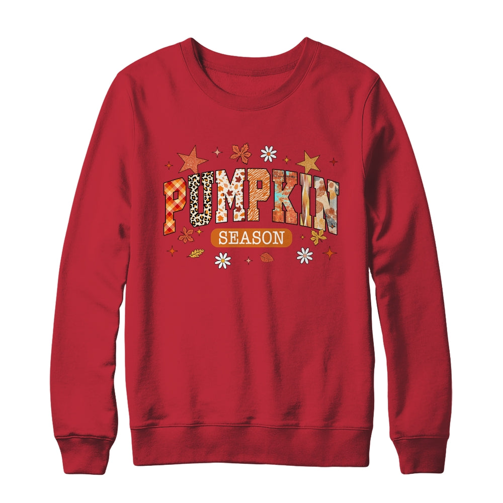 Pumpkin Season Fall Retro Preppy Pumpkin Halloween Spooky Shirt & Sweatshirt | siriusteestore