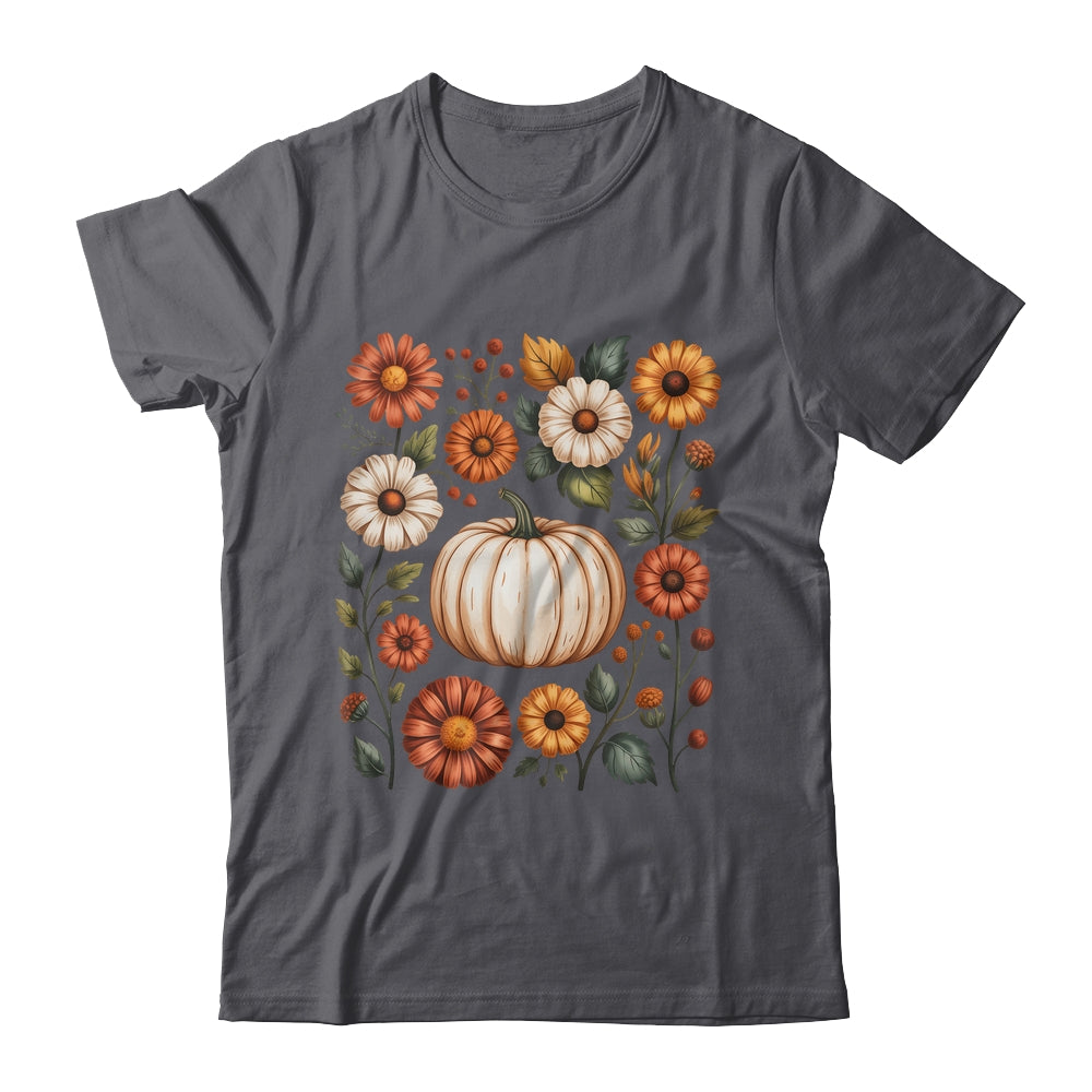Pumpkin Season Wildflower Thanksgiving Autumn Fall Leaves Shirt & Sweatshirt | siriusteestore