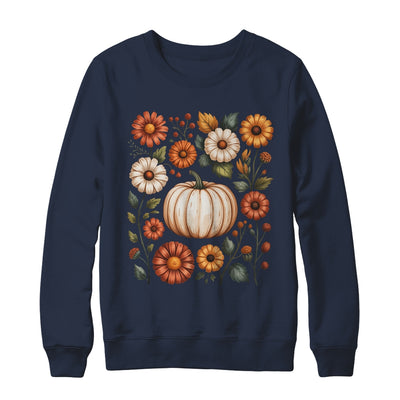 Pumpkin Season Wildflower Thanksgiving Autumn Fall Leaves Shirt & Sweatshirt | siriusteestore