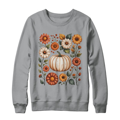 Pumpkin Season Wildflower Thanksgiving Autumn Fall Leaves Shirt & Sweatshirt | siriusteestore
