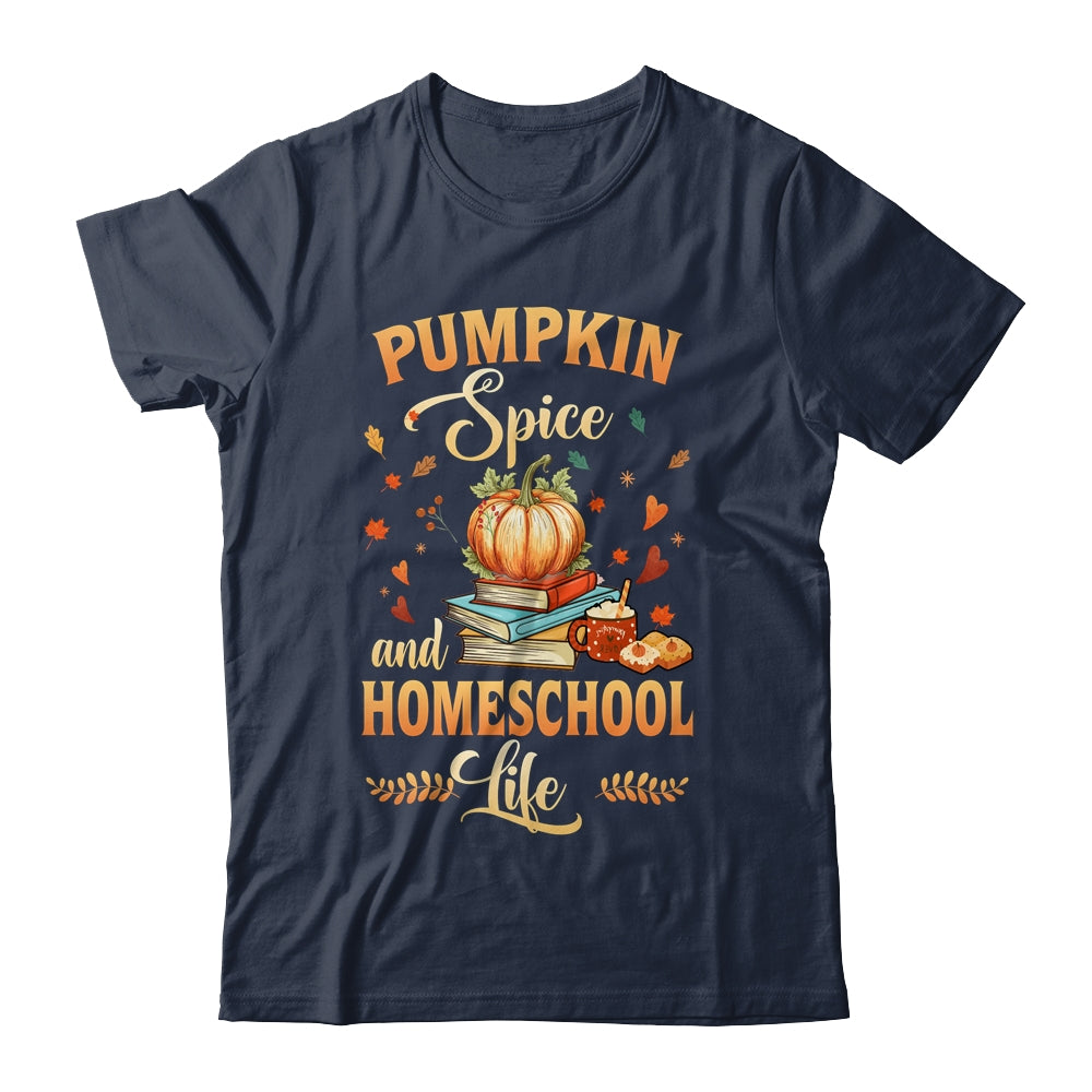 Pumpkin Spice And Homeschool Life Funny Homeschooler Shirt & Tank Top | siriusteestore