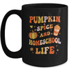 Pumpkin Spice And Homeschool Life Funny Homeschooler Groovy Mug | siriusteestore