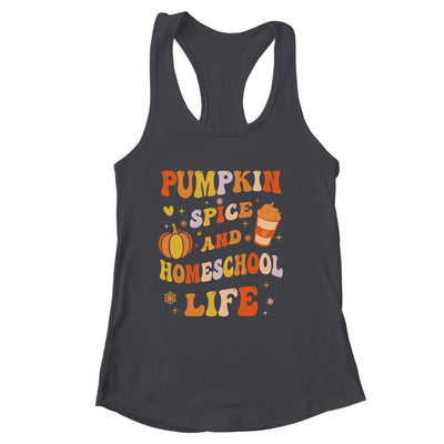 Pumpkin Spice And Homeschool Life Funny Homeschooler Groovy Shirt & Tank Top | siriusteestore