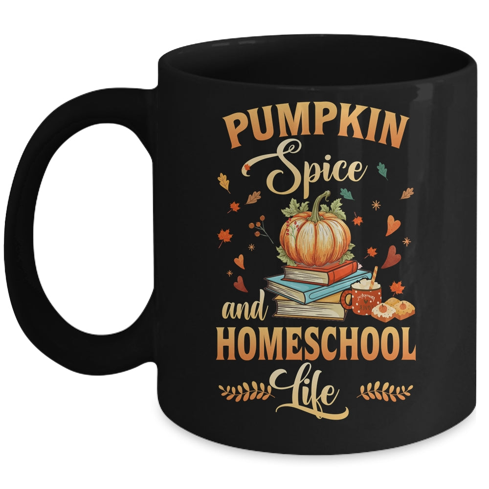 Pumpkin Spice And Homeschool Life Funny Homeschooler Mug | siriusteestore