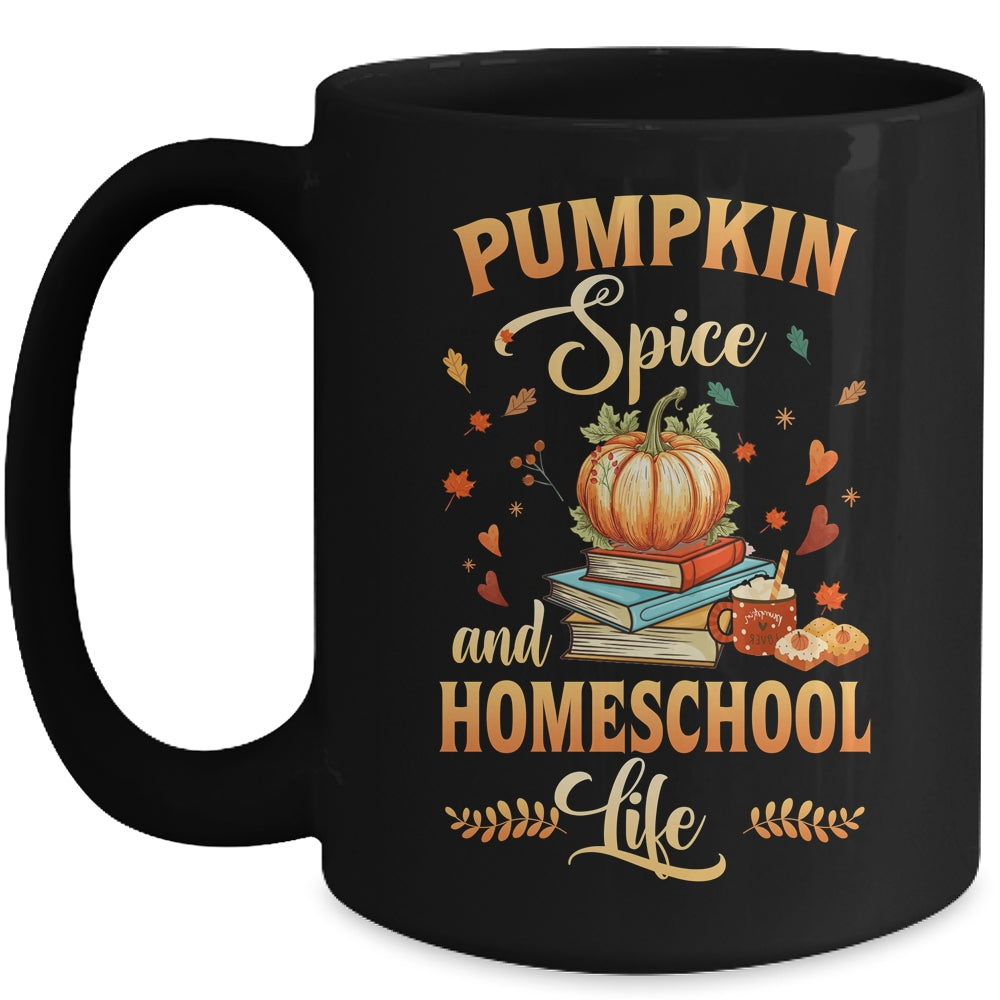 Pumpkin Spice And Homeschool Life Funny Homeschooler Mug | siriusteestore