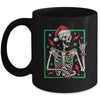 Punk Rock Skeleton Santa Hat Cool Rocker Christmas Men Women Mug | siriusteestore