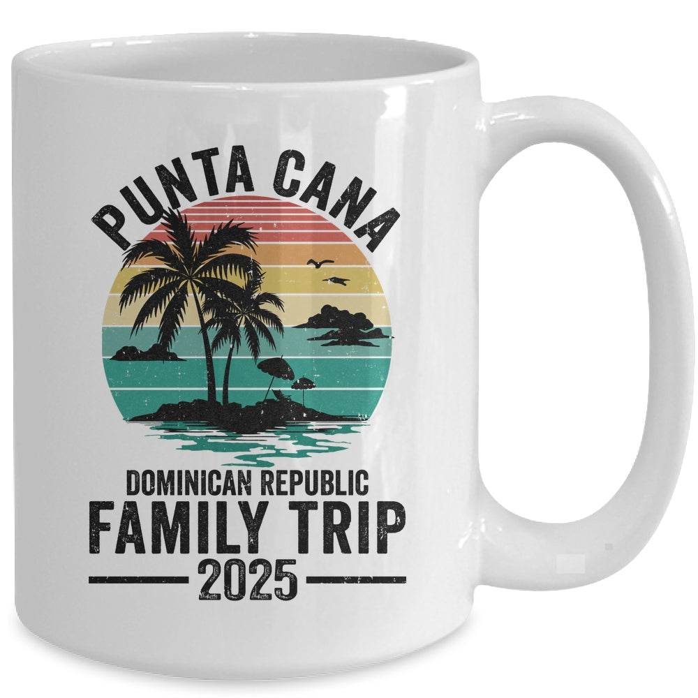 Punta Cana 2025 Dominican Republic Vacation Vintage Mug | siriusteestore