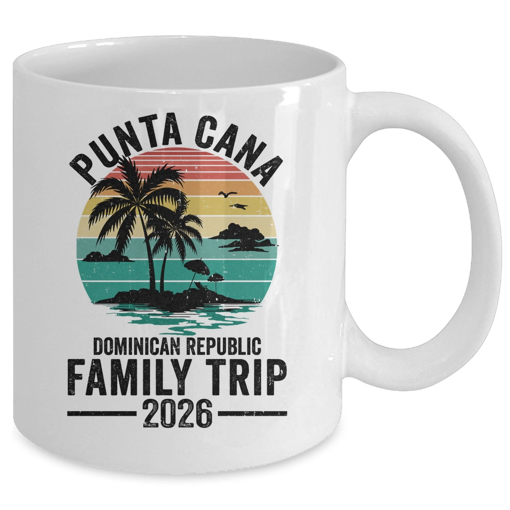 Punta Cana 2026 Dominican Republic Vacation Vintage Mug | siriusteestore