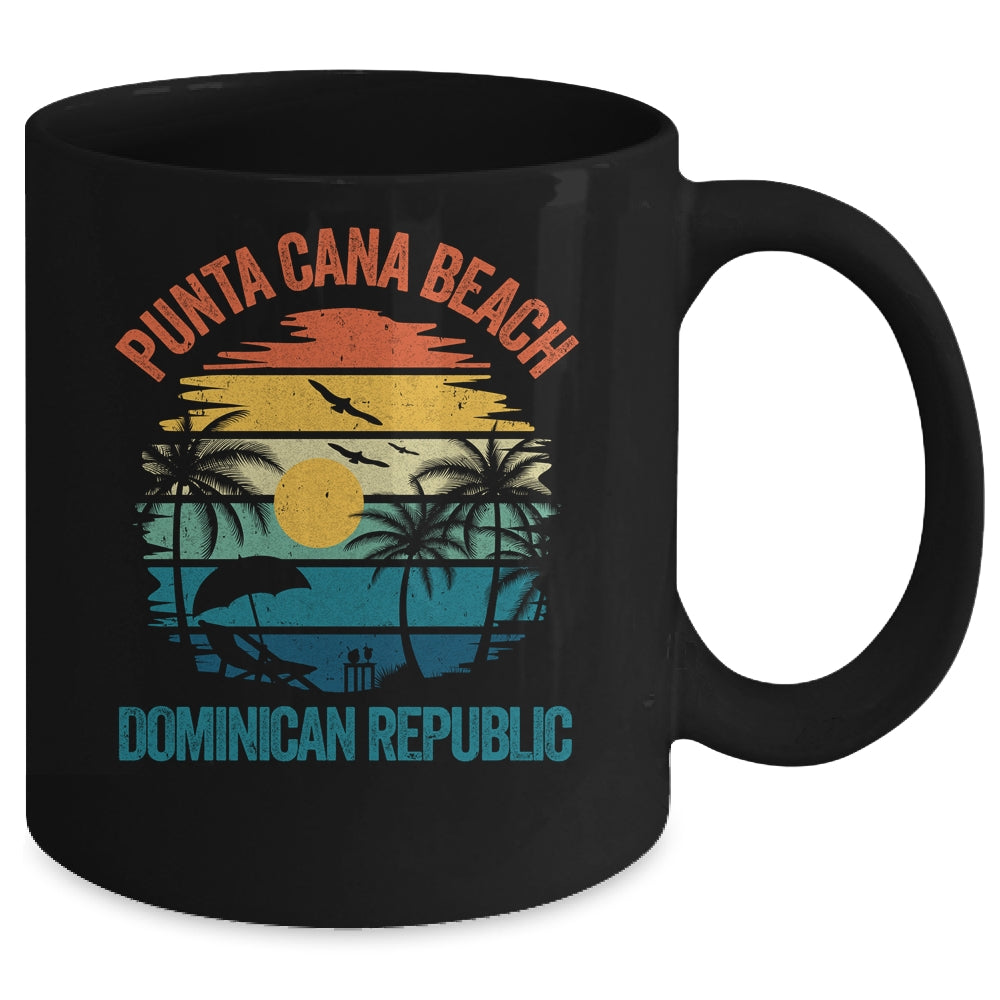 Punta Cana Beach Souvenir Dominican Republic Retro Vacation Mug | siriusteestore