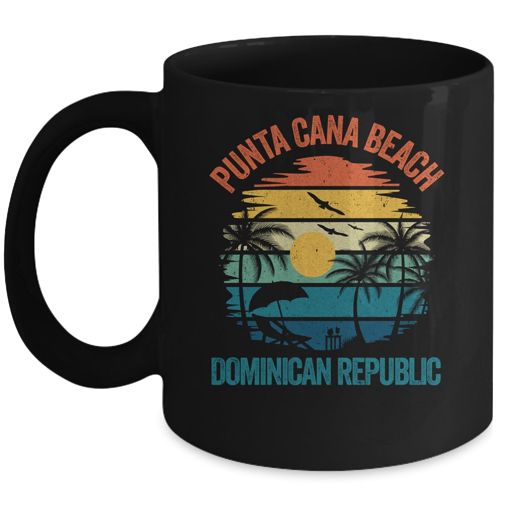 Punta Cana Beach Souvenir Dominican Republic Retro Vacation Mug | siriusteestore
