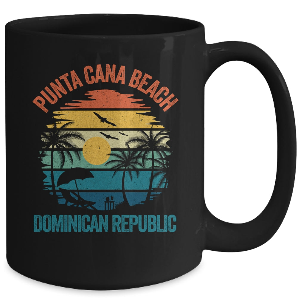 Punta Cana Beach Souvenir Dominican Republic Retro Vacation Mug | siriusteestore