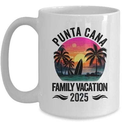 Punta Cana Family Vacation 2025 Matching Outfits Beach Summer Mug | siriusteestore