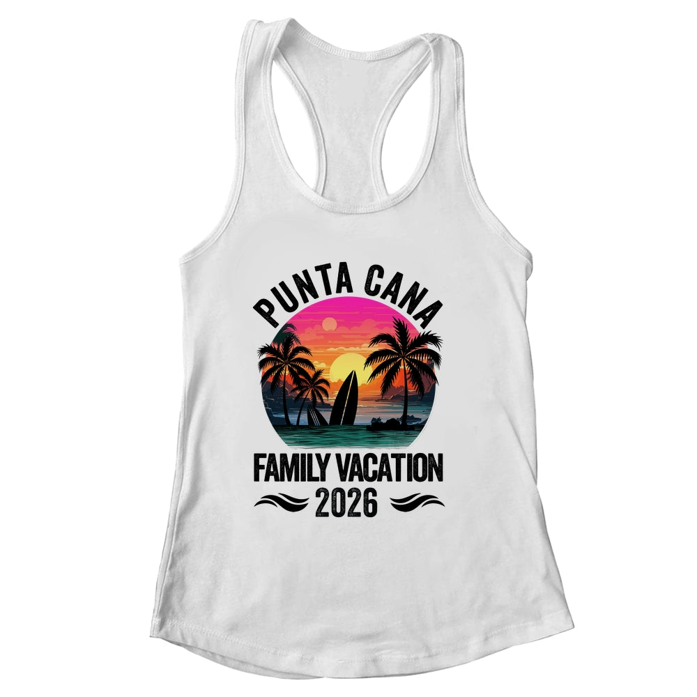Punta Cana Family Vacation 2026 Matching Outfits Beach Summer Shirt & Tank Top | siriusteestore