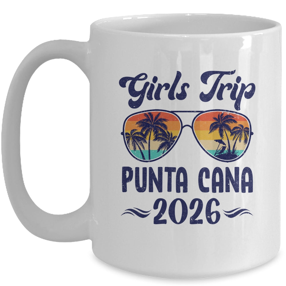 Punta Cana Girls Trip Beach Vacation 2026 Matching Group Mug | siriusteestore