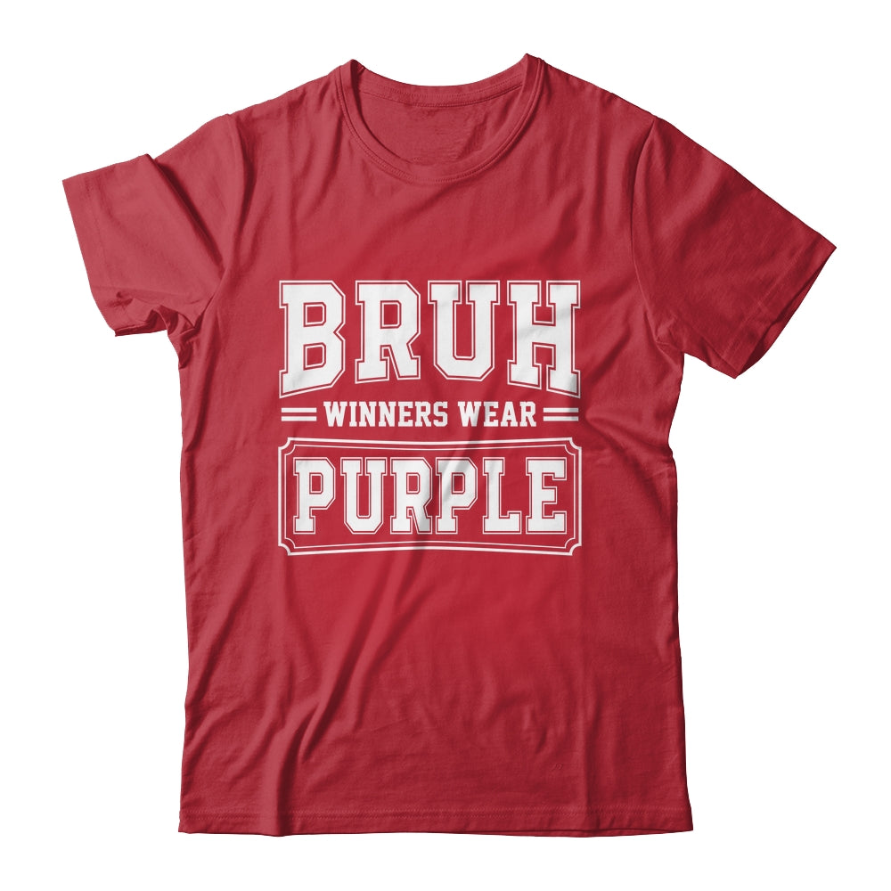 Purple Field Day Team Spirit Bruh Winners Wear Purple Shirt & Hoodie | siriusteestore