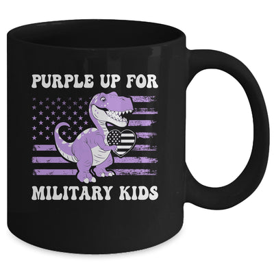 Purple Up For Military Kids Military Child Month Dino Boys Mug | siriusteestore