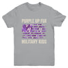 Purple Up For Military Kids Military Child Month USA Flag Youth Shirt | siriusteestore
