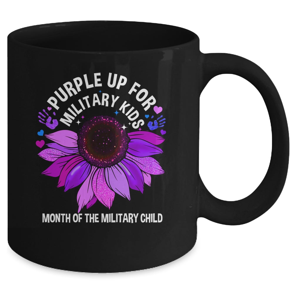 Purple Up For Military Kids Sunflower For Military Childs Mug | siriusteestore