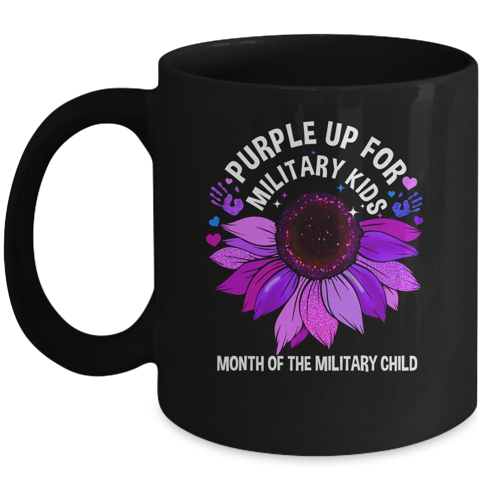Purple Up For Military Kids Sunflower For Military Childs Mug | siriusteestore