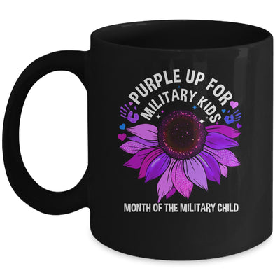Purple Up For Military Kids Sunflower For Military Childs Mug | siriusteestore