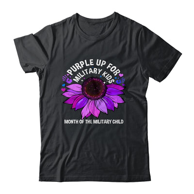 Purple Up For Military Kids Sunflower For Military Childs Shirt & Hoodie | siriusteestore