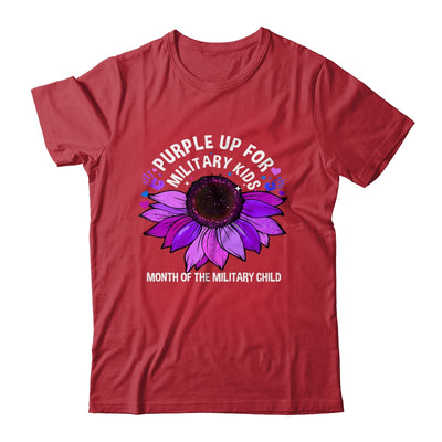Purple Up For Military Kids Sunflower For Military Childs Shirt & Hoodie | siriusteestore