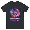 Purple Up For Military Kids Sunflower Military Child Month Youth Shirt | siriusteestore
