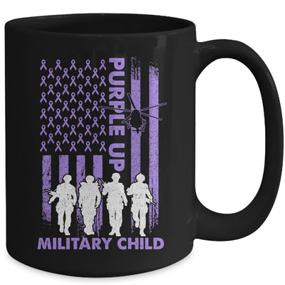 Purple Up Military Child Military Kid Strong US Flag Mug | siriusteestore