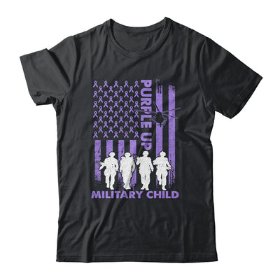 Purple Up Military Child Military Kid Strong US Flag Shirt & Hoodie | siriusteestore