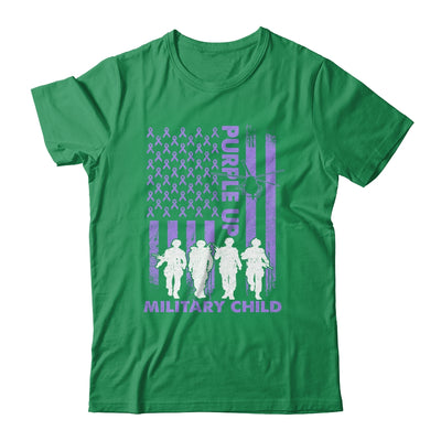 Purple Up Military Child Military Kid Strong US Flag Shirt & Hoodie | siriusteestore